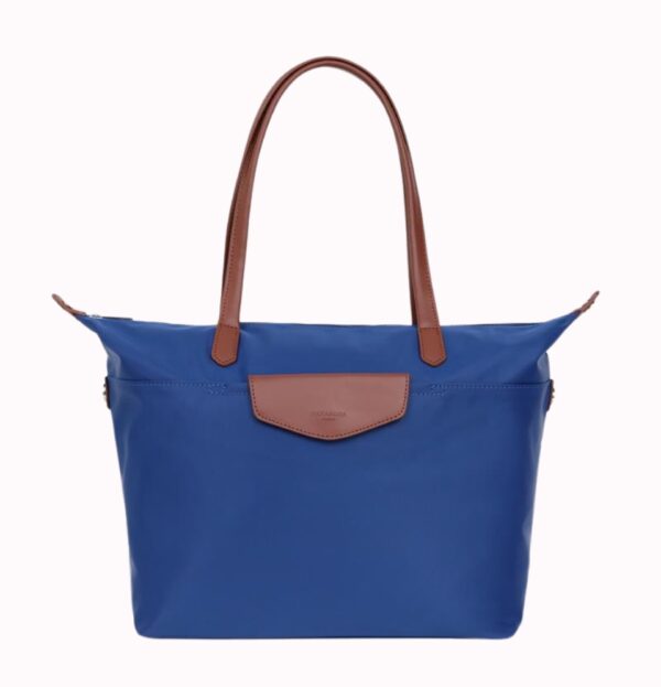 Line Pop Shoulder Handbag Nylon With Leather - Image 10