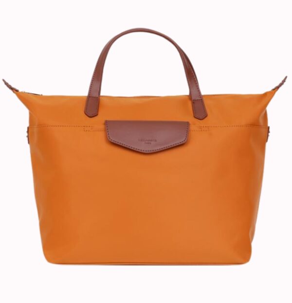 Line Pop Hand Carried Tote Bag Nylon With Split Leather - Image 4