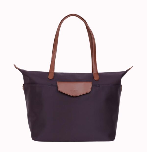 Line Pop Shoulder Handbag Nylon With Leather - Image 5