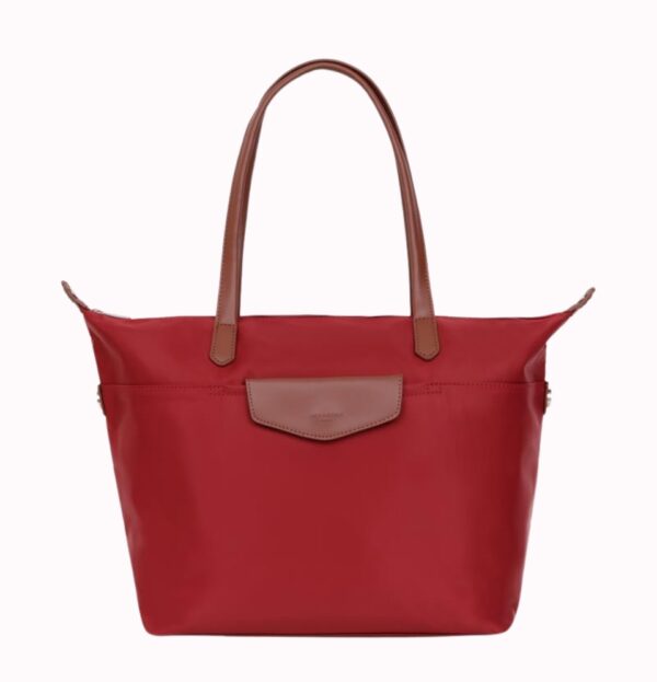 Line Pop Shoulder Handbag Nylon With Leather - Image 4