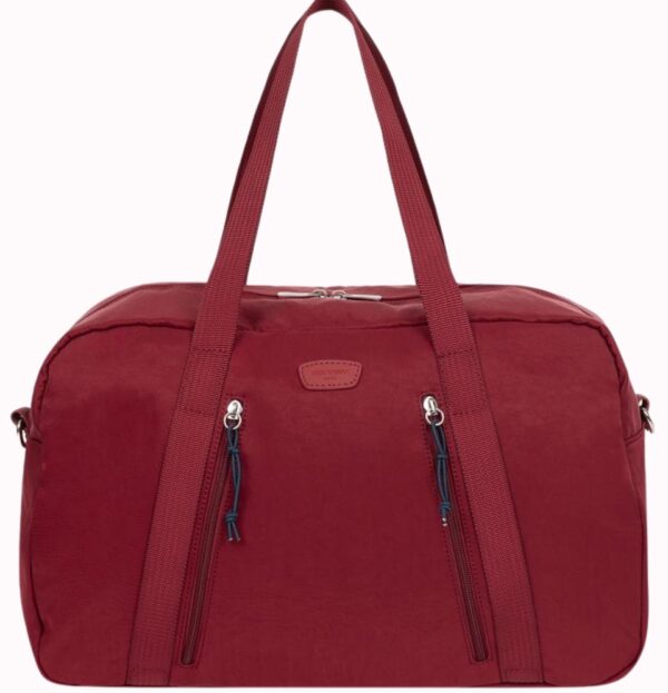 Line Sporty - Nylon With Split Leather Travel/Gym Bag