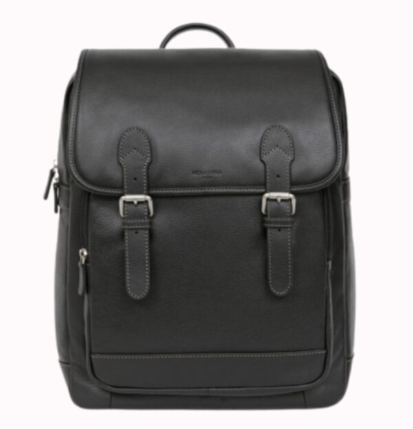 Line Confort Men Grained Leather Backpack