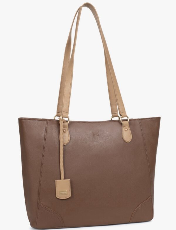 Line Olivia Grained Leather Shoulder Bag 2 Straps