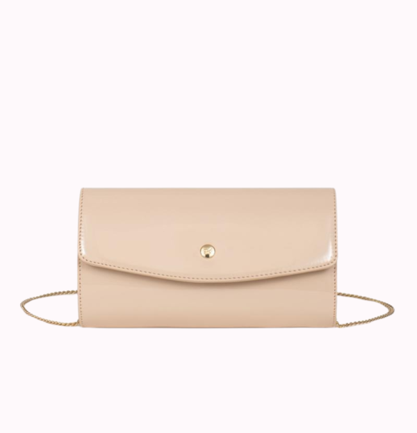 Clutch bag - Smooth patent synthetic - Image 2